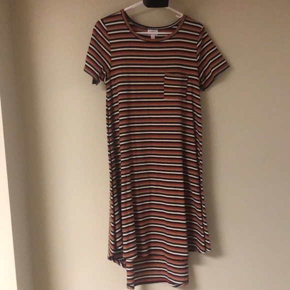LuLaRoe Stripe Carly Dress - Picture 1 of 4
